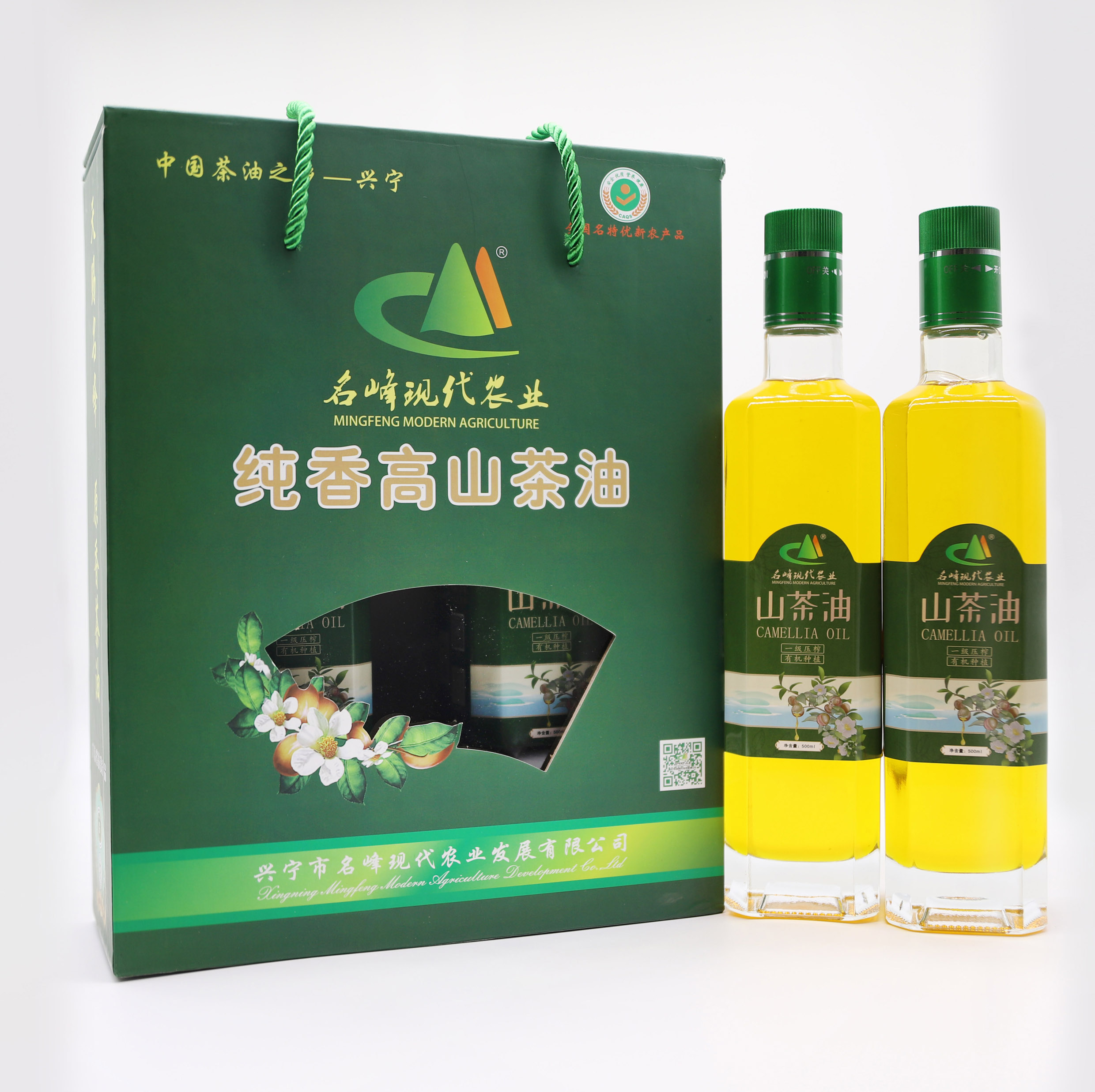 名峰高山茶油禮盒裝500毫升X2